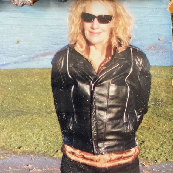 Leather Cafe Racing Jacket Adjustable Johnnie Owens black zippers jacket 38 ML - Picture 2 of 9